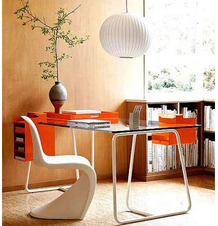 Make sure you have a pleasant view while seated at your desk.
