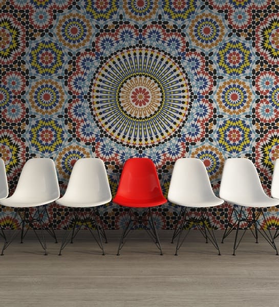 geometric-pattern This attractive wallpaper, simply entitled Geometric Pattern, by Swedish wallpaper and design company Rebel Walls